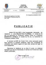 Declaratie de casatorie Balan Paul Florinel-Mosneagu Daniela
