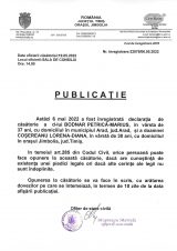 Declaratie de casatorie Bodnar Petrica Marius-Cosereanu Lorena Diana
