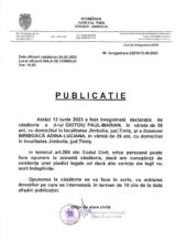  Declaratie de casatorie Giotoiu Paul Marian-Biriboaca Adina Luciana