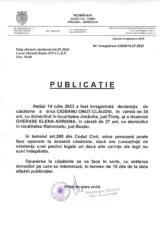  Declaratie de casatorie Ciobanu Onut Claudiu-Gherase Elena Adriana