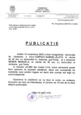  Declaratie de casatorie Carpaci Samuel Zlato-Weber Manuela
