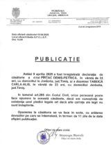 Declaratie de casatorie Pirtac Denis Petrica-Tabeica Carla Alis